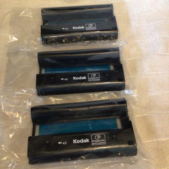 KODAK IMAGELINK 40 PRINT CARTRIDGES TONER INK IMAGE LINK 3 NEW SEALED GENUINE